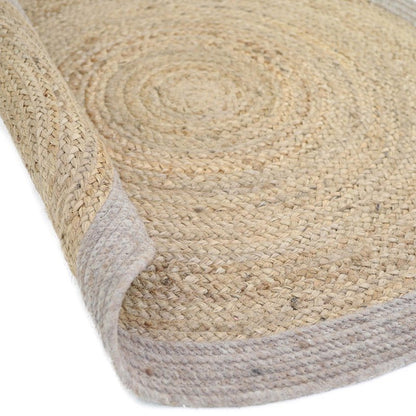 YHUKI TAUPE M jute & wollen vloerkleed