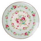 Ontbijtbord Ø 20 cm groen keramiek bloemen