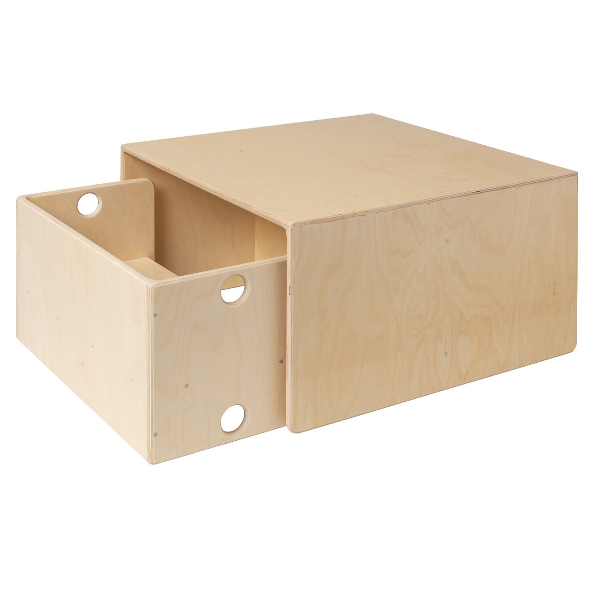Van Dijk Toys Houten Kubustafel En Kinderbank Naturel