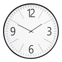 Biel Wall Clock - Black/White, Glass/Plastic, Ø51 cm