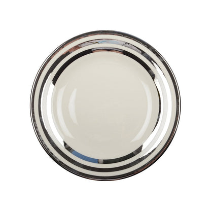 Filetplaat zilver 27 cm glas