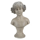 Figure Bust 14x10x25 cm Beige White Polyresin Home Accessories
