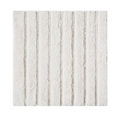 Badmat 60x60 cm katoen ivory anti-slip