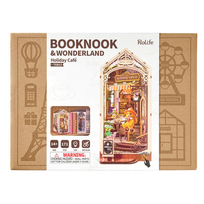 Robotime, DIY, Book Nook Holiday Café, TGB15, 23,2x6,5x31,6cm