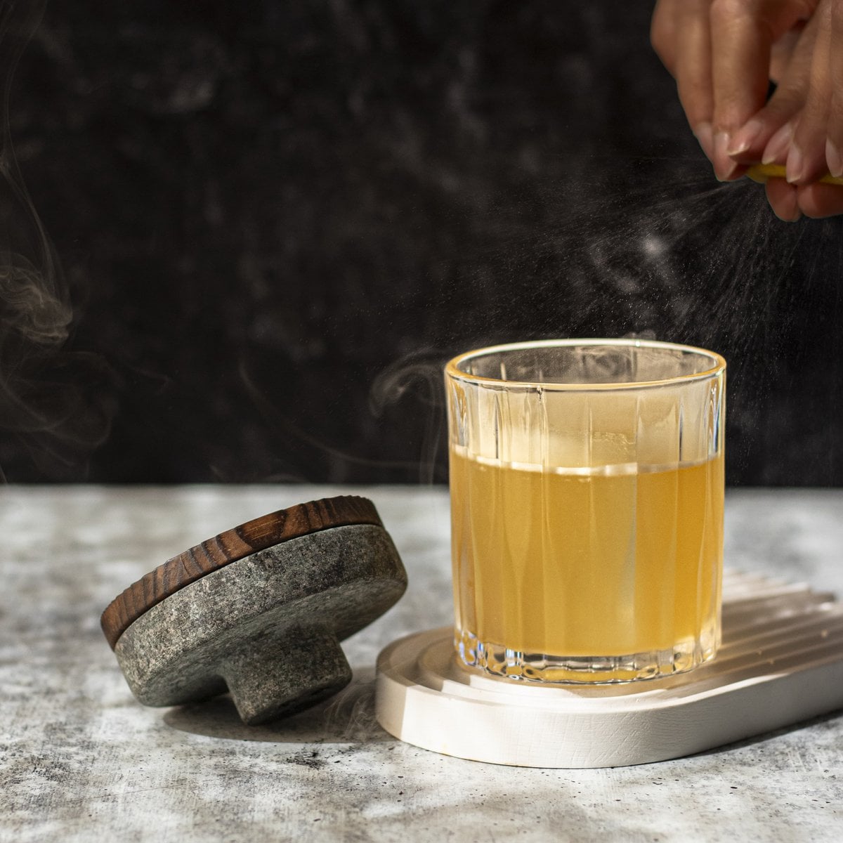Whiskey cocktail smoker kit met houtsnippers