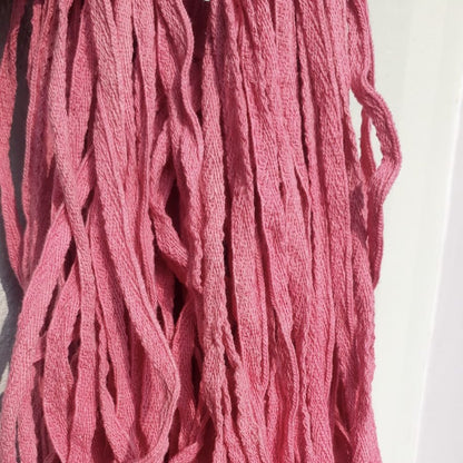 Konijn handgehaakt roze katoen