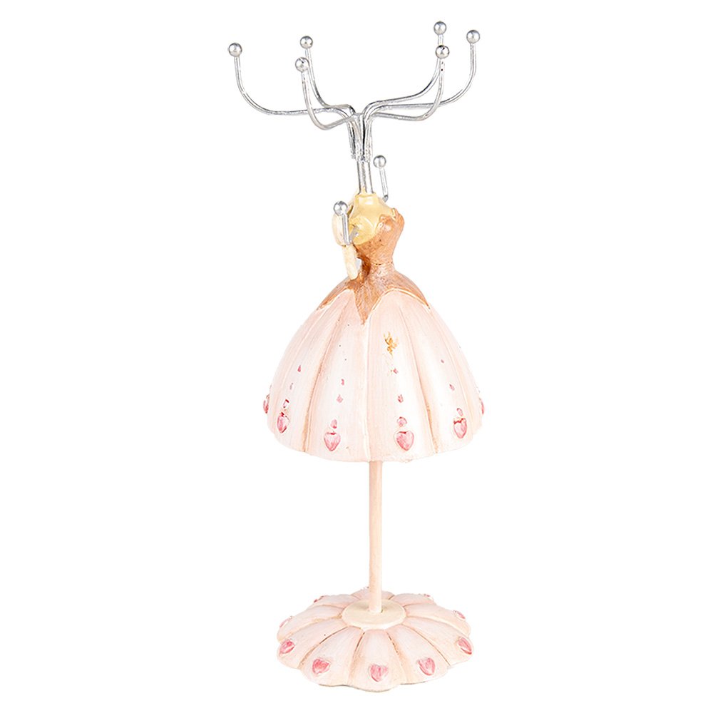 Juwelenhouder jurkje 7x19 cm roze