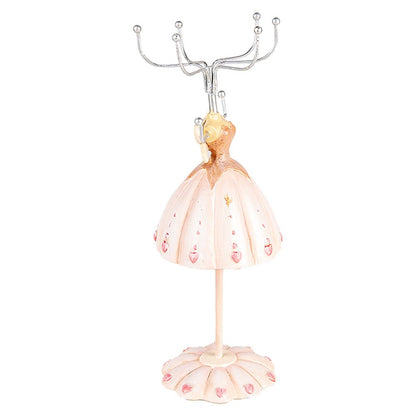 Juwelenhouder jurkje 7x19 cm roze