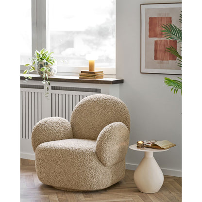 Tafellamp bamboe metaal PE oplaadbaar naturel wit 13,5x13,5x18 cm