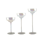 Set van 3 parelmoer glas fotoforen