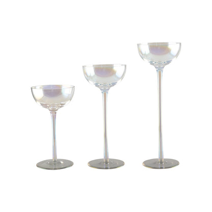 Set van 3 parelmoer glas fotoforen