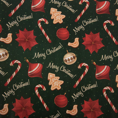 Wrapping Paper 3 Rolls 50x75 cm Green Paper