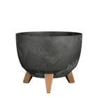 Plantenbak Doppio Ø29 cm zwart