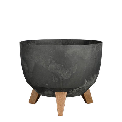 Plantenbak Doppio Ø29 cm zwart