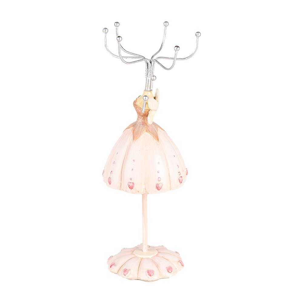 Juwelenhouder jurkje 7x19 cm roze