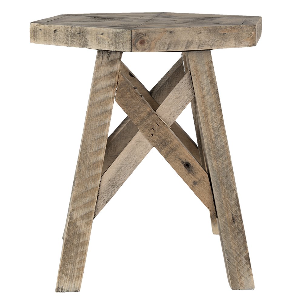 Plantenstandaard 22x22x25 cm bruin hout