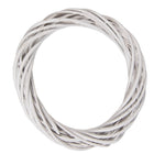 Krans Ø 20x4 cm Wit Rotan