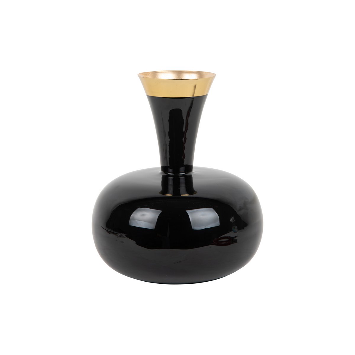 Vaas Yara 29x25 cm ijzer zwart goud