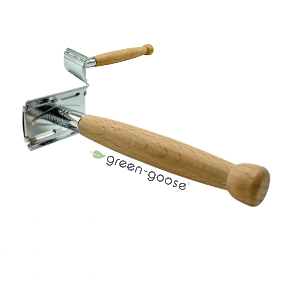 Scheerset bamboe met scheerolie
