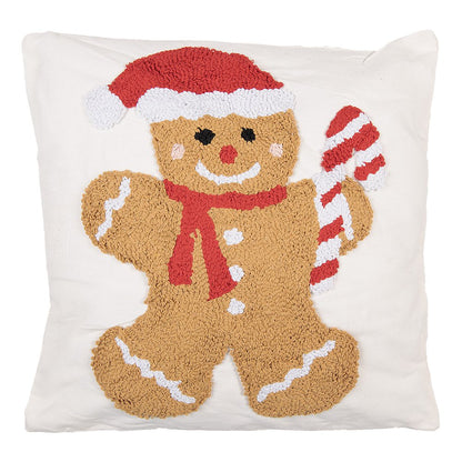 Cushion 45x45 cm White Synthetic