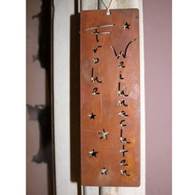 MERRY CHRISTMAS hanger made of rusty metal