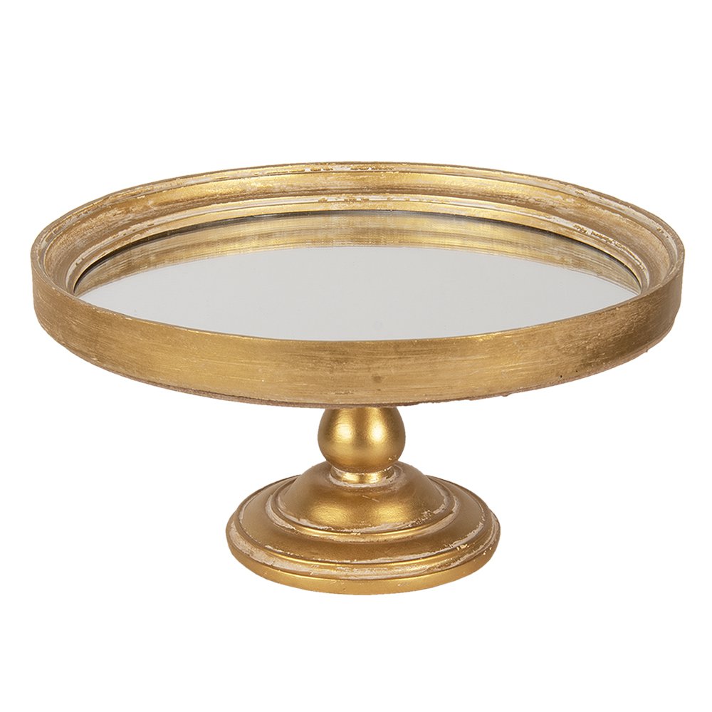 Decoratieve schaal 27x13 cm goudkleurig kunststof
