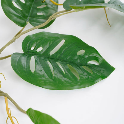 Kunstplant Monstera slinger 115 cm groen polyester