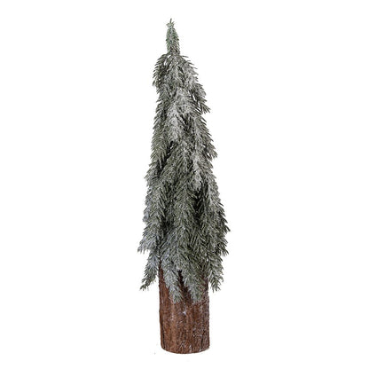 Mini kunstkerstboom 18x57 cm groen kunststof