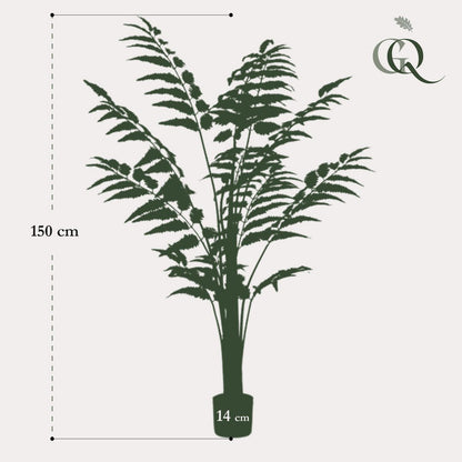 Kunstplant Ledervaren 150 cm