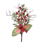 Decoratietak 37 cm rood groen kunststof