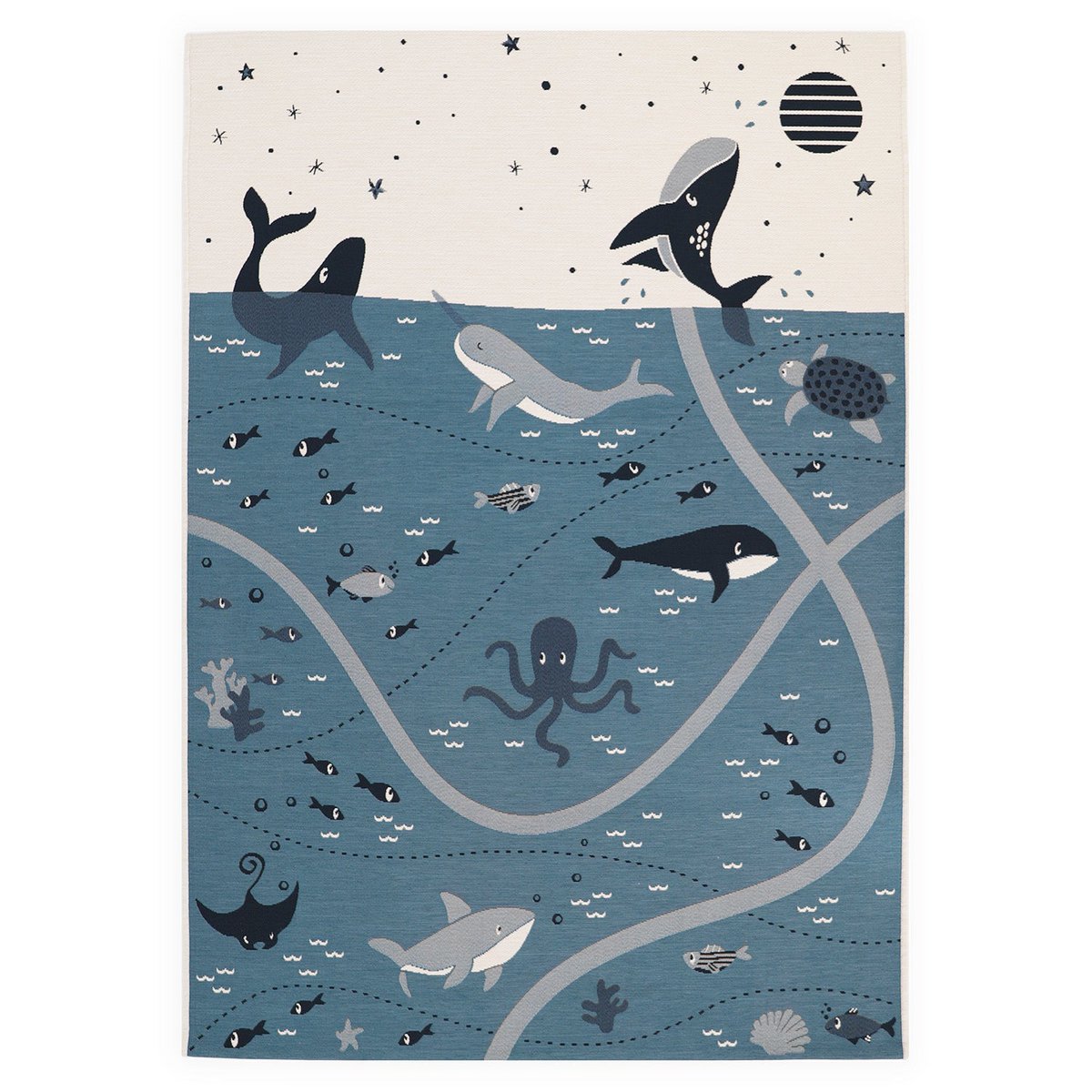 Speelkleed kinderen 123x180 cm oceaan