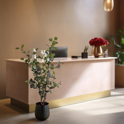 Kunstplant Eucalyptus 120 cm groen zilver