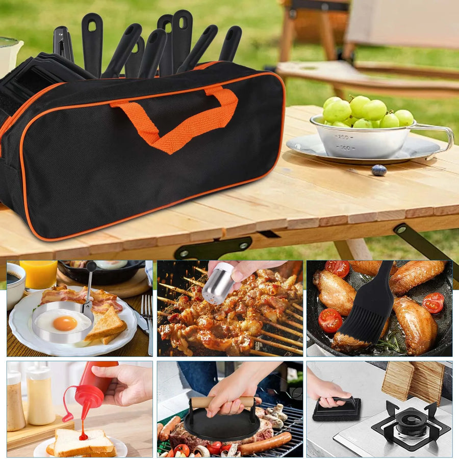 Barbecue set 29-delig roestvrij staal