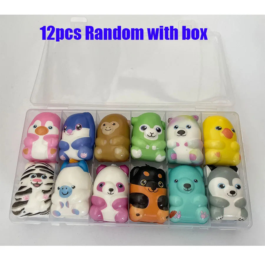 Mini squishies 6 of 12 stuks