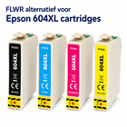 FLWR inktcartridges alternatief Epson 604XL XL capaciteit