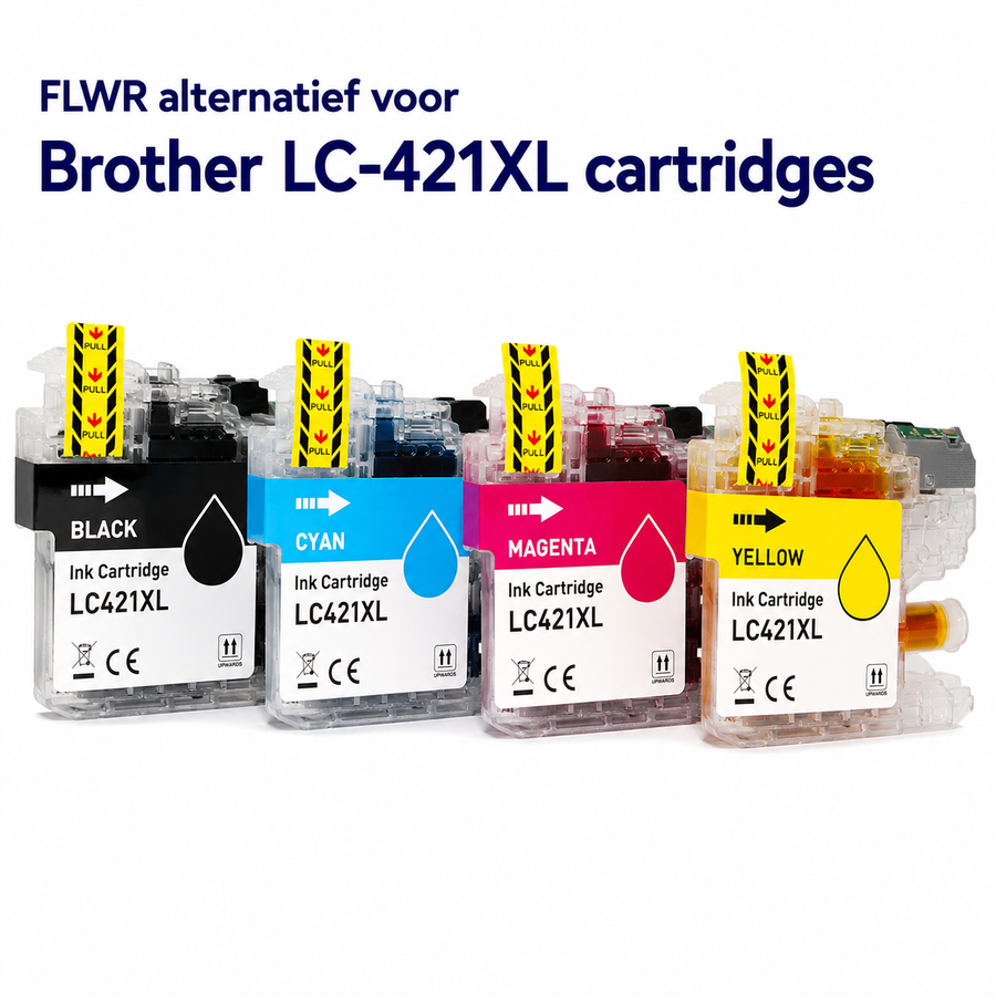 FLWR alternative for Brother LC-421XL cartridges