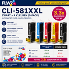 FLWR alternative for Canon CLI-581XXL ink cartridges