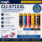 FLWR alternative for Canon CLI-571XL ink cartridges