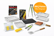 BBQ Pakket – Complete Set met BBQ Mat, Tang, Spatel, Grillschalen & Accessoires