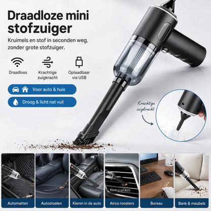 Draadloze mini stofzuiger 9000Pa USB
