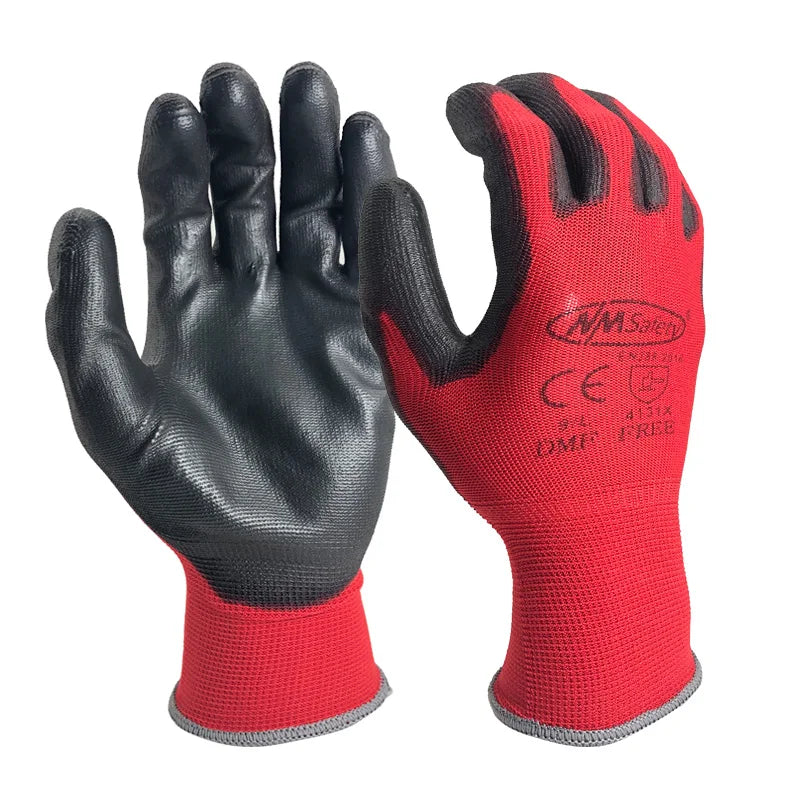 Werkhandschoenen PU-coating 12 paar