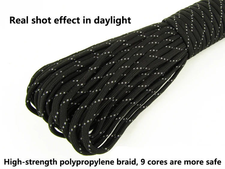 Stevig touw / Reflectief Paracord 4 mm 7 strengs
