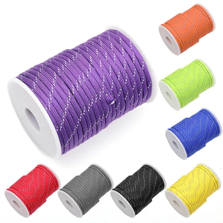 Stevig touw / Reflectief Paracord 4 mm 7 strengs