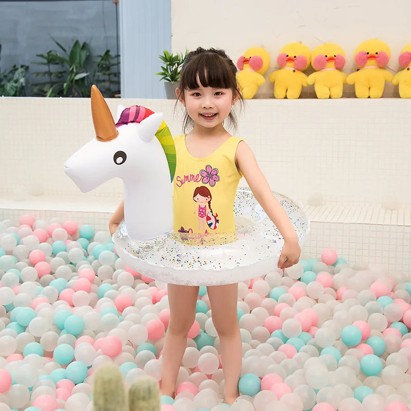 Inflatable Swim Ring Unicorn Flamingo