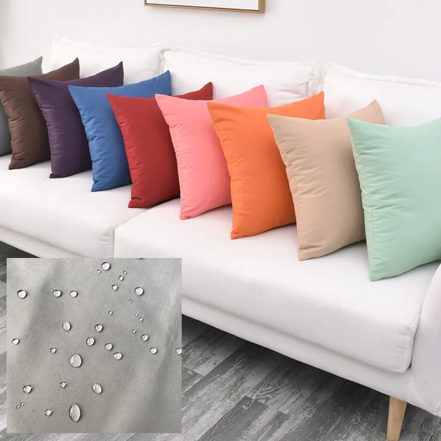 Kussenhoes waterdicht 40-70 cm effen twill polyester