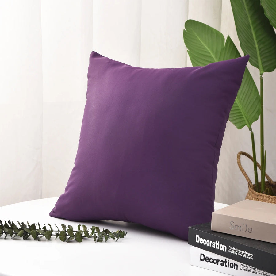 Kussenhoes waterdicht 40-70 cm effen twill polyester
