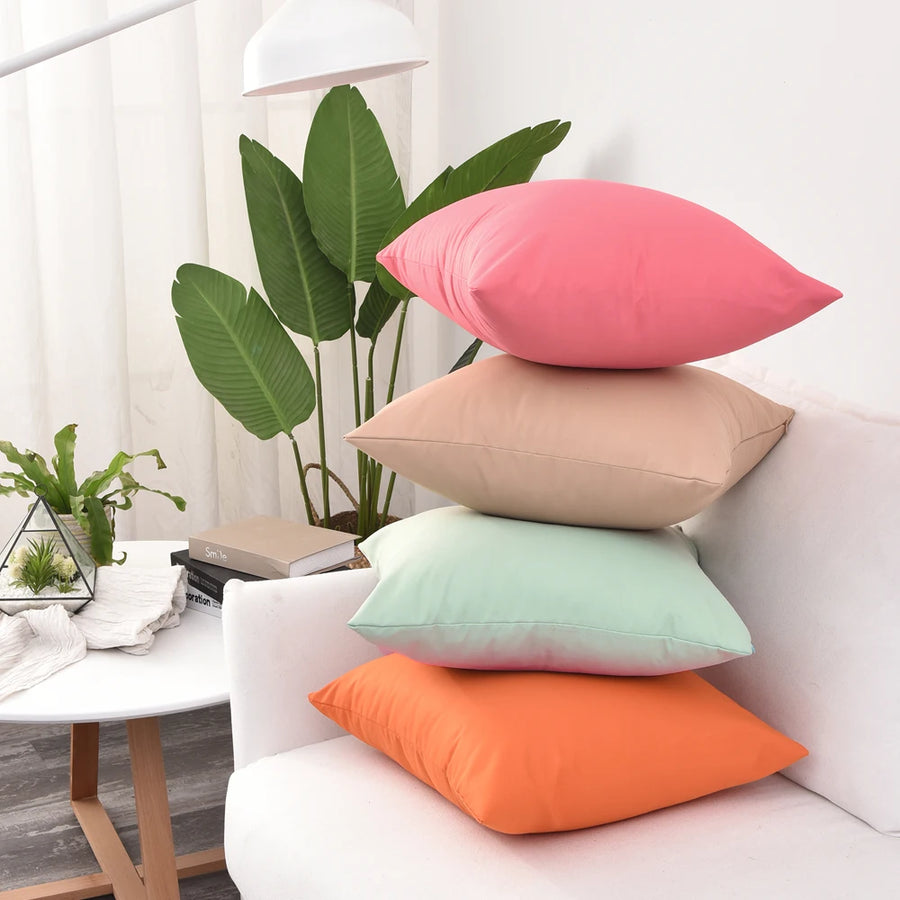 Kussenhoes waterdicht 40-70 cm effen twill polyester