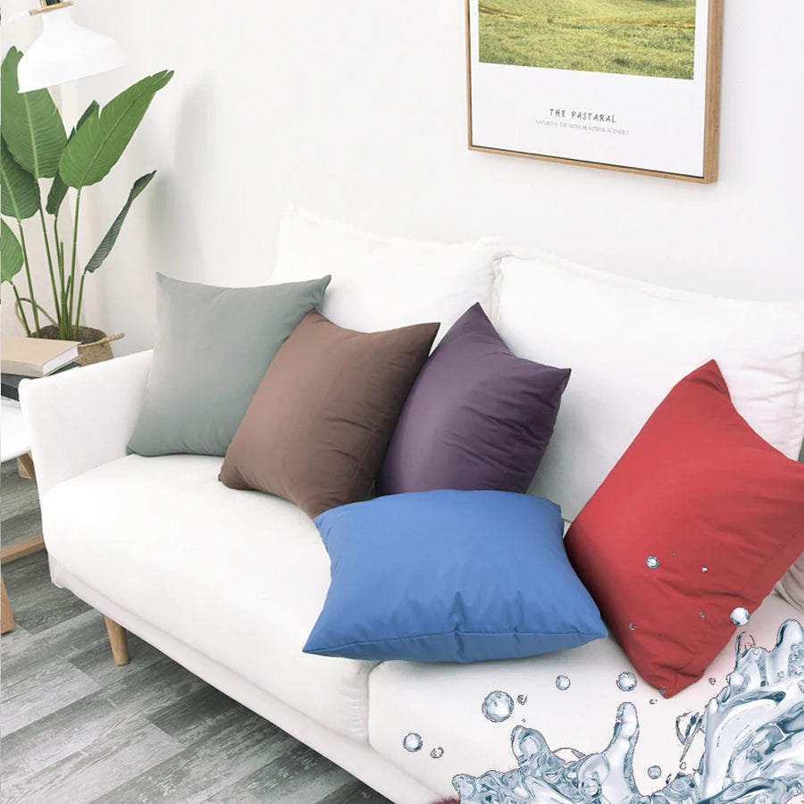 Kussenhoes waterdicht 40-70 cm effen twill polyester
