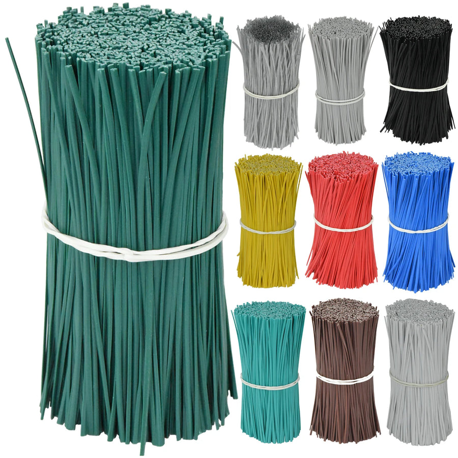 Draaibinders plantenondersteuning 100 stuks gecoat metaaldraad