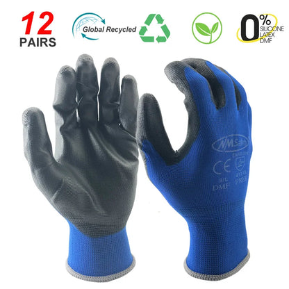 Werkhandschoenen PU-coating 12 paar